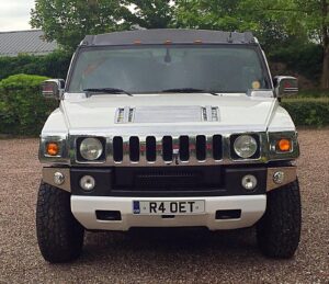 Hummer Limousine Front View (Prom Limo Hire)