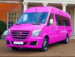 Pink Party Bus Hire For Prom