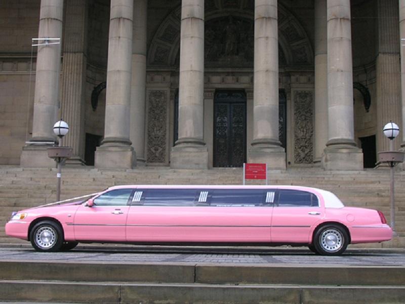 Pink STretch Limousine For Prom