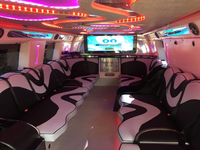 Prom Party Bus Interior
