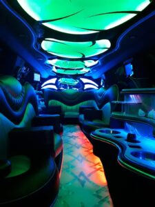 Prom Party Bus Limo Interior