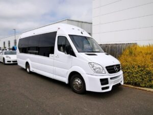 White Prom Party Bus